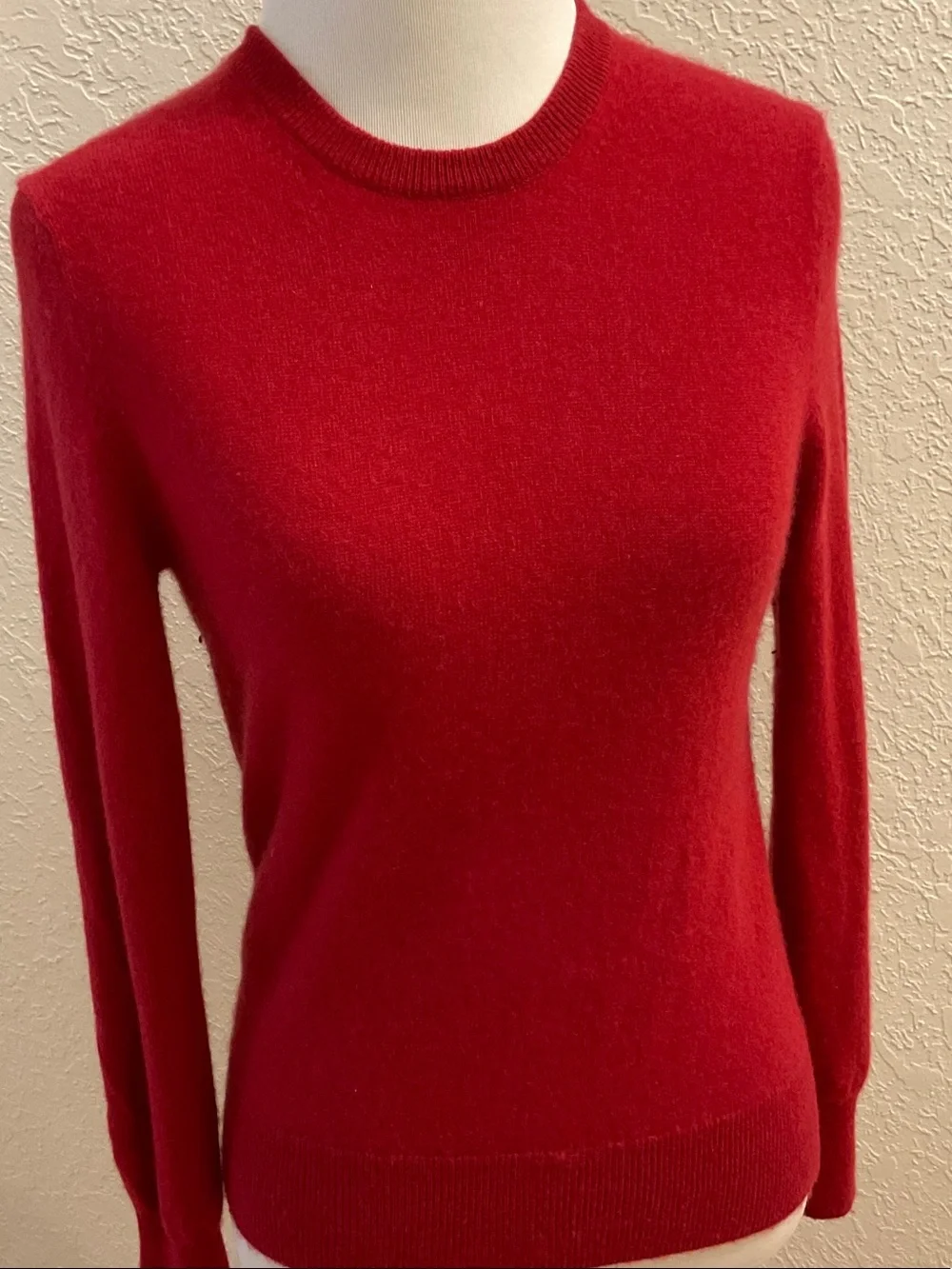 NAADAM Red Crewneck Cashmere Sweater